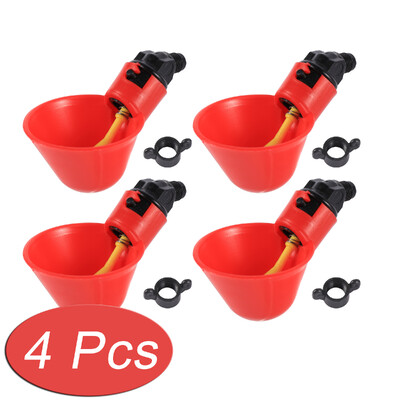 2/4/6 gab. Automātiskās vistu dzirdināšanas trauki Putnu paipalu ūdens barotavas dzērājs vistas ūdens krūzes piemājas fermas mājputniem