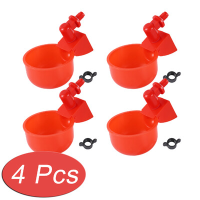 2/4/6 gab. Automātiskās vistu dzirdināšanas trauki Putnu paipalu ūdens barotavas dzērājs vistas ūdens krūzes piemājas fermas mājputniem