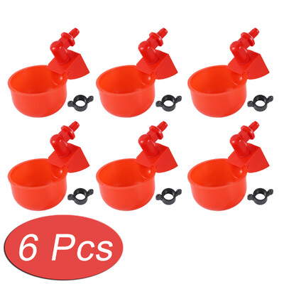 2/4/6 gab. Automātiskās vistu dzirdināšanas trauki Putnu paipalu ūdens barotavas dzērājs vistas ūdens krūzes piemājas fermas mājputniem