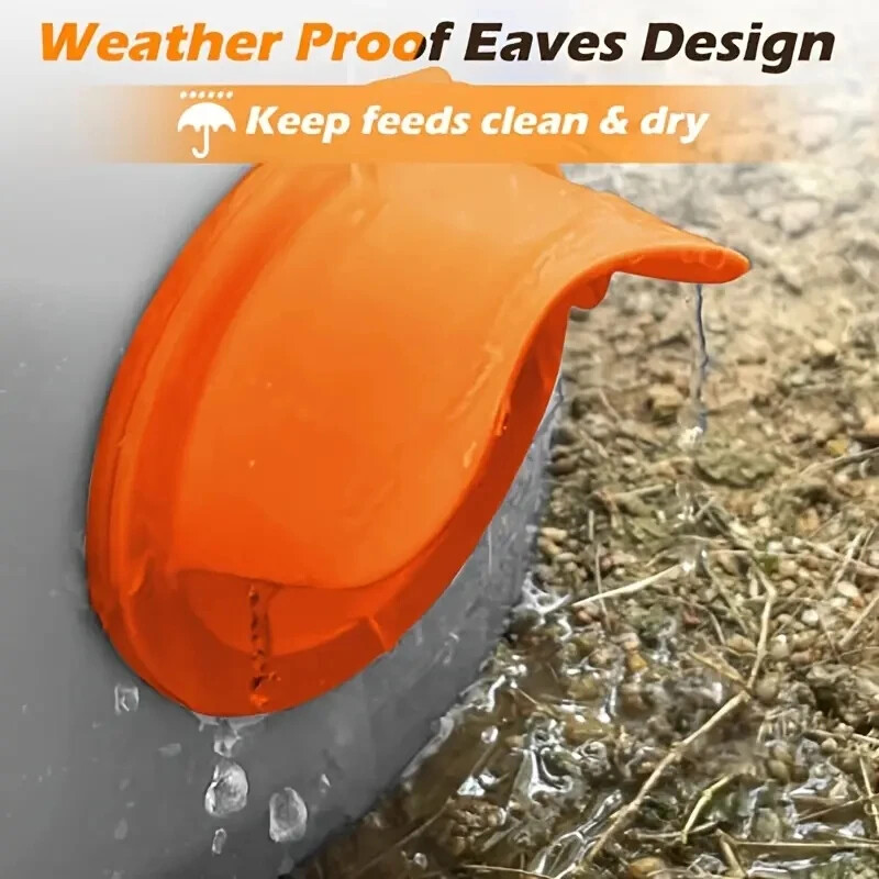 1 set automatskih hranilica za piliće, komplet hranilica za perad otporan na glodavce i kišu za kante, bačve, kante, korita s otvaračem za rupe