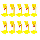 10 buc. cești automate pentru păsări de curte, pui, sfarcul de apă, țeavă de 25 mm, fântână de băut, ceașcă suspendată, bol cu bile, echipamente agricole