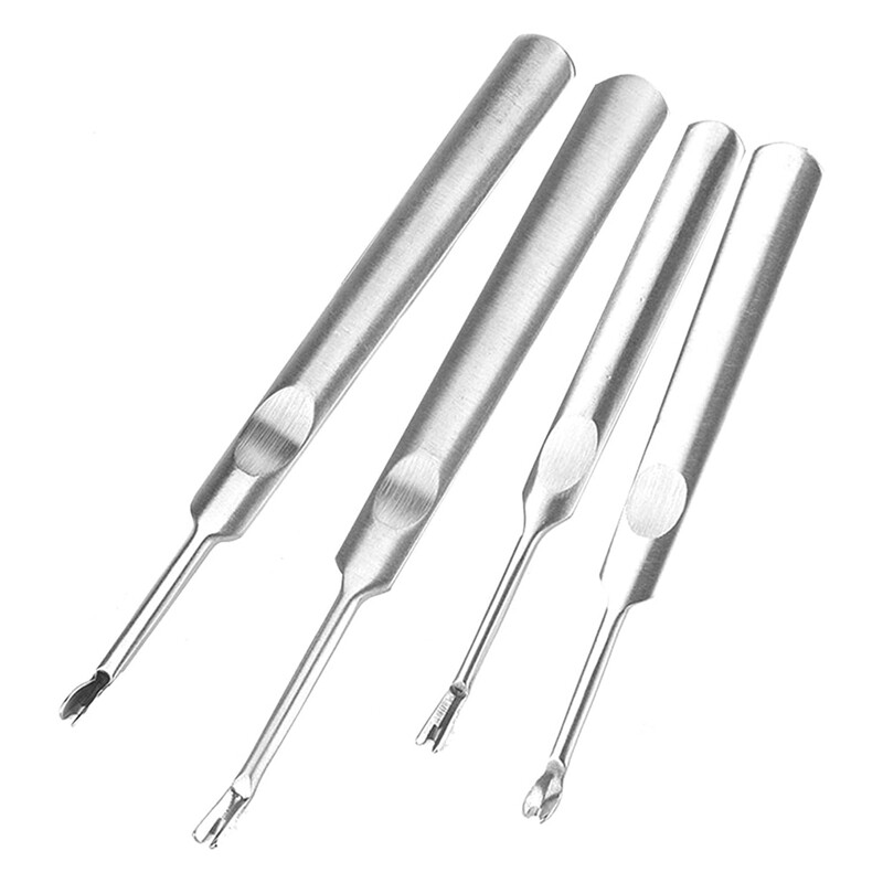 DIY ādas amatniecības instrumenti, Leather Groover 4 gab. Ādas griešanas rīks Ādas griešanas darba rīki Izturīgi, viegli lietojami