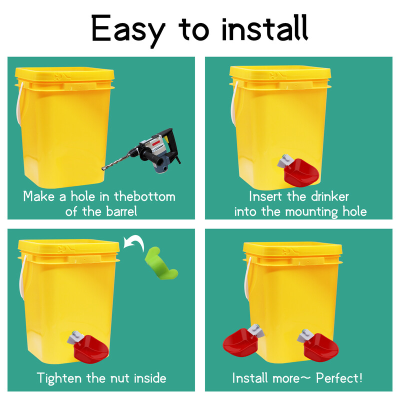 5db libakacsa automata itatótál csirke víz csésze itató tál farm baromfi itató itató tálak vízadagoló