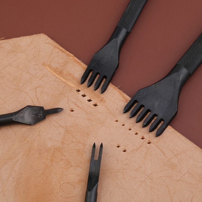 Leathercraft lyukasztó 4 6 szénacél szerszámok barkácstáskákhoz és pénztárcákhoz Dropship