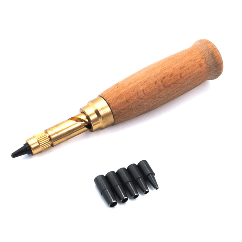 Perforare șurub Burghiu detașabil automat cu vârf de 6 dimensiuni 1,5-4 mm Curele automate Poanson cu șurub Accesorii pentru scule din piele