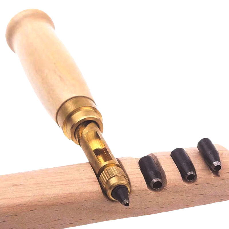 Perforare șurub Burghiu detașabil automat cu vârf de 6 dimensiuni 1,5-4 mm Curele automate Poanson cu șurub Accesorii pentru scule din piele