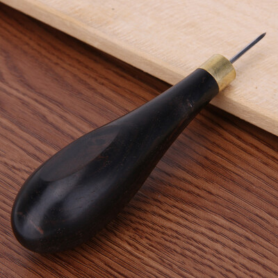 DIY Leather Craft Sandalwood Rhombus Leather Reaming Awl Tool Δερμάτινο εργαλείο