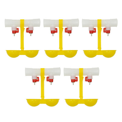 10 gab. Automātiskā vistas dzērāja bļoda dzeramā krūzes barotava Plastmasas mājputnu trauki cāļiem Pīļu zosu tītara ūdens barošanas sistēma