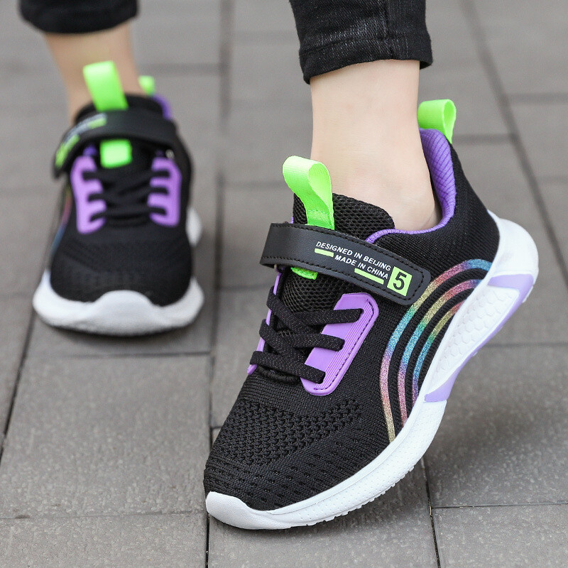 Modna prozračna sportska obuća Dječja pletena obuća Proljetne cipele za djevojčice Niske mrežaste tkanine Dječje tenisice za ležerno trčanje 28-38 vel.