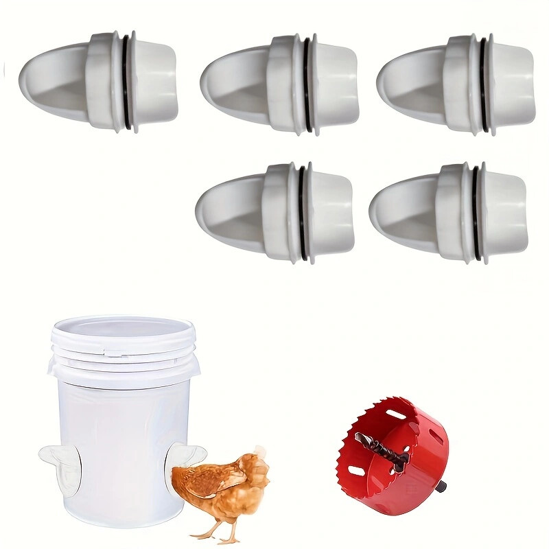 Hranilica za piliće Hranilica za perad DIY Komplet otvora za hranjenje otporan na kišu za kantu Spremnik Bačve Kante Korita za gravitacijsku hranu