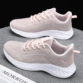 Pavasara un rudens jauni elpojoši ikdienas sporta sieviešu apavi Viegli, mīksta zole, nodilumizturīgi sieviešu apavi skriešanai