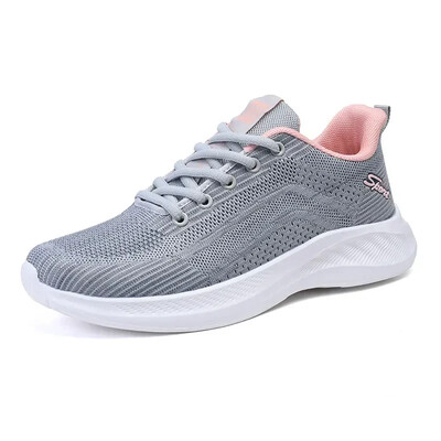 Pavasara un rudens jauni elpojoši ikdienas sporta sieviešu apavi Viegli, mīksta zole, nodilumizturīgi sieviešu apavi skriešanai