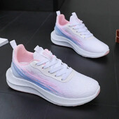 Pantofi de muncă casual sport pentru femei cu talpă groasă Respirabili și rezistenti la uzură Cu talpă moale Pantofi de alergare confortabili pentru femei