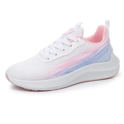 Pantofi de muncă casual sport pentru femei cu talpă groasă Respirabili și rezistenti la uzură Cu talpă moale Pantofi de alergare confortabili pentru femei