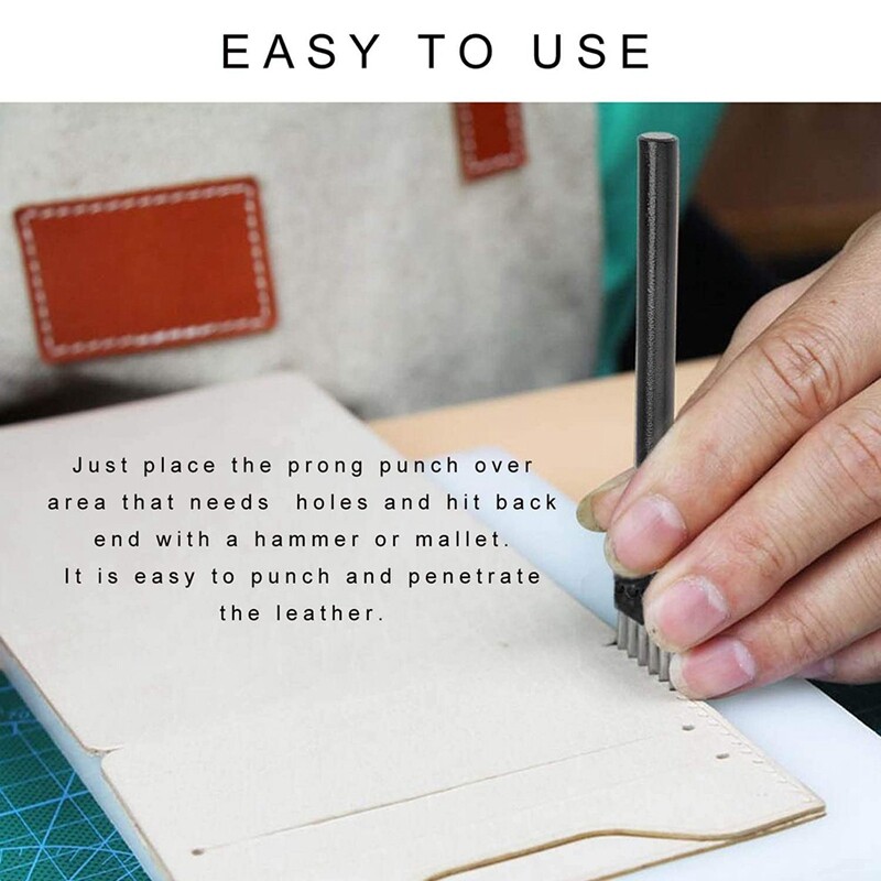 Najbolji set alata za bušenje zupcima, 3 kom, 5 mm kožni alat s okruglim rupama za bušenje zuba, 2/4/6 zupca, kružni rez, dlijeto za vezivanje