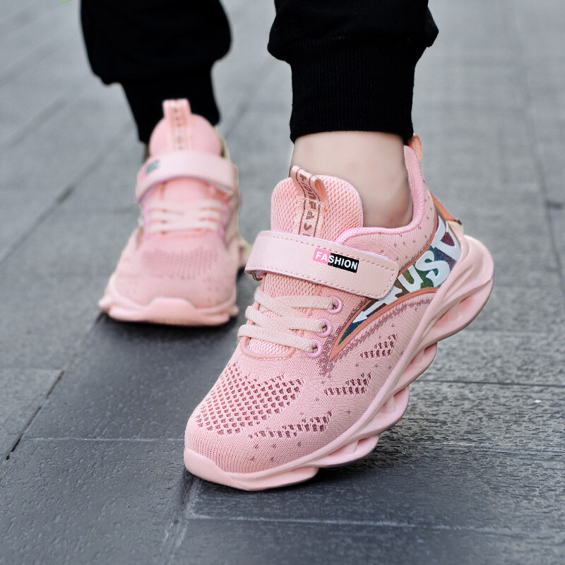 Dječja ležerna ružičasta mrežasta obuća za djevojčice Modne tenisice Lagane trčanje Mrežasta obuća za mlade studente Sportska obuća za djevojčice