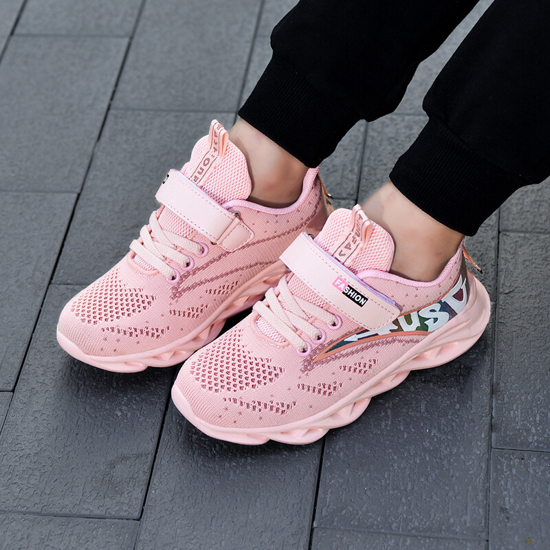 Dječja ležerna ružičasta mrežasta obuća za djevojčice Modne tenisice Lagane trčanje Mrežasta obuća za mlade studente Sportska obuća za djevojčice