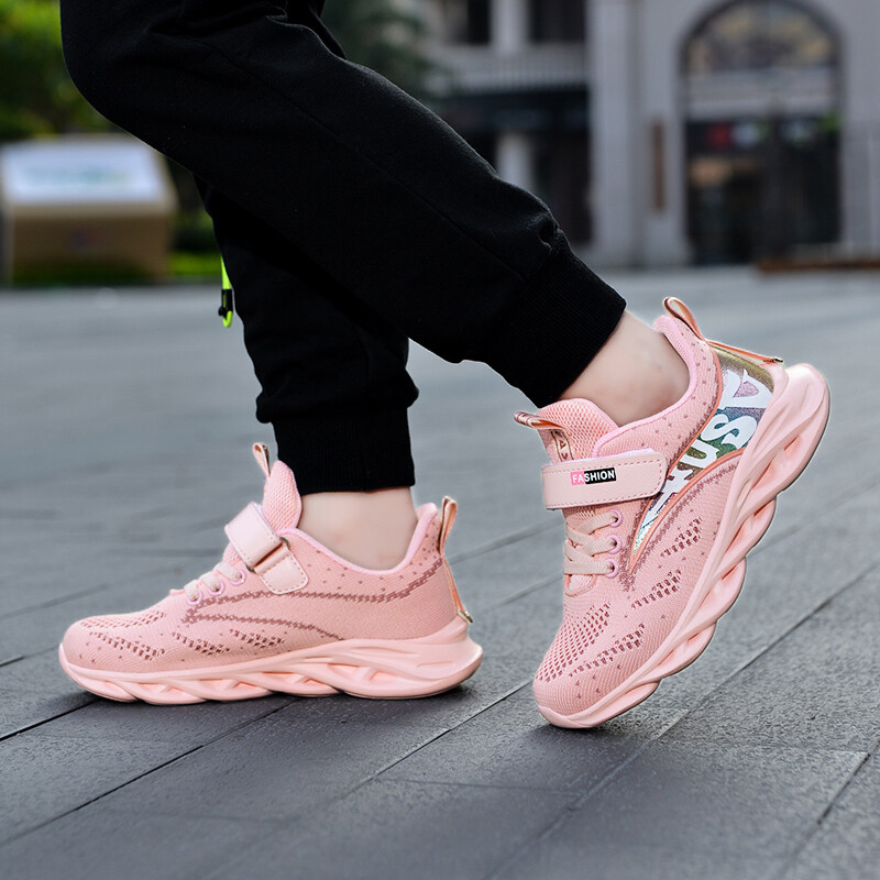 Dječja ležerna ružičasta mrežasta obuća za djevojčice Modne tenisice Lagane trčanje Mrežasta obuća za mlade studente Sportska obuća za djevojčice