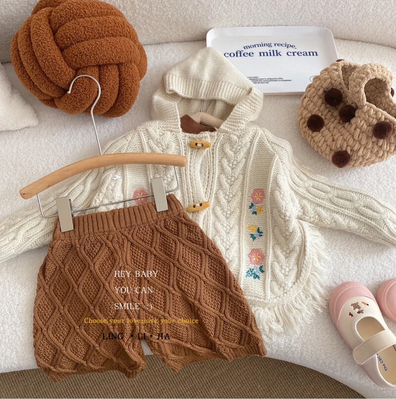 Dječji pleteni pulover Visokokvalitetni modni novo proljeće i jesen 2023. Ležerni vuneni dječji udobni mekani kardigan