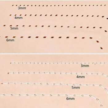 Δερμάτινες τρύπες 3/4/5/6 mm Εργαλείο απόστασης DIY χειροποίητο Leathercraft Lacing Ράψιμο Ράψιμο από ατσάλι υψηλής ποιότητας Κόφτης