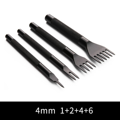 3/4/5/6mm perforatoare din piele Instrument de spațiere DIY lucrat manual Artizanat din piele Cusătură Cusătură Cusut Cusut din oțel de calitate înaltă