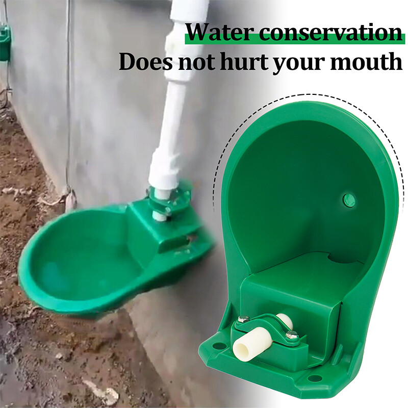 Bol pentru adăpator de animale, oi, capre, cu supapă, fântână de apă de calitate, echipament de hrănire pentru câini de oaie, animale de fermă, animale