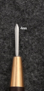 Νέας γενιάς Δερμάτινο ράψιμο Σουβίλι σε σχήμα διαμαντιού Εργαλείο χειροτεχνίας από έβενο και ατσάλι, σκουπάκι ραψίματος DIY κωνικό