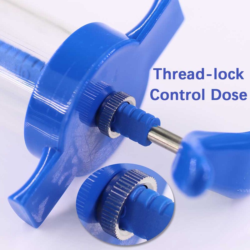 10/20/30/50 ml veterinārā instrumenta vakcīnas šļirce ar 10 adatām lauksaimniecības lopu cūku liellopu aitu vistas adatas galviņa injekcijas rīks