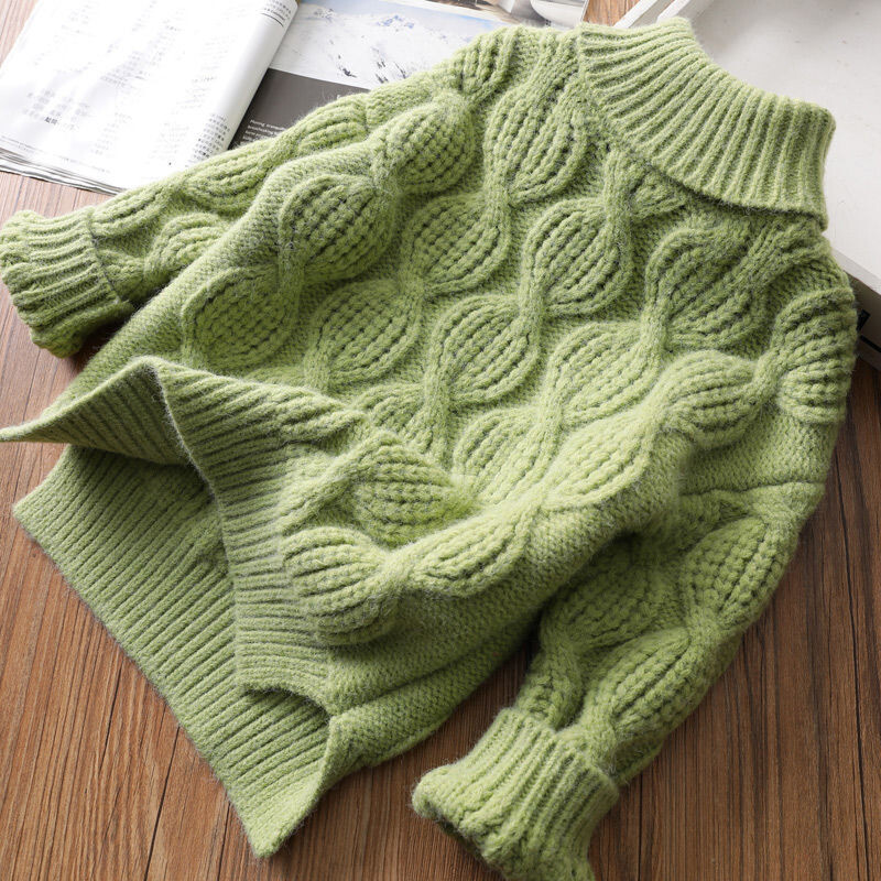 MILANCEL Copii Pulovere Grătul cu gât Fete Tricoturi Copii Pulovere Căldură Copii Topuri de bază