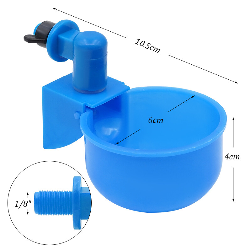 10 buc cești automate de apă de pui pentru adăpători de păsări de curte castron coș de pui pentru găini adăpator pentru pui, rață, gâscă
