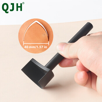 QJH Leather V Punch Punch σε σχήμα V Leather Craft Punch Tool, Belt Tair Chopping Leather Punch Cutter Tools Επεξεργαστής διάτρησης