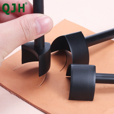 QJH Leather V Punch Punch σε σχήμα V Leather Craft Punch Tool, Belt Tair Chopping Leather Punch Cutter Tools Επεξεργαστής διάτρησης