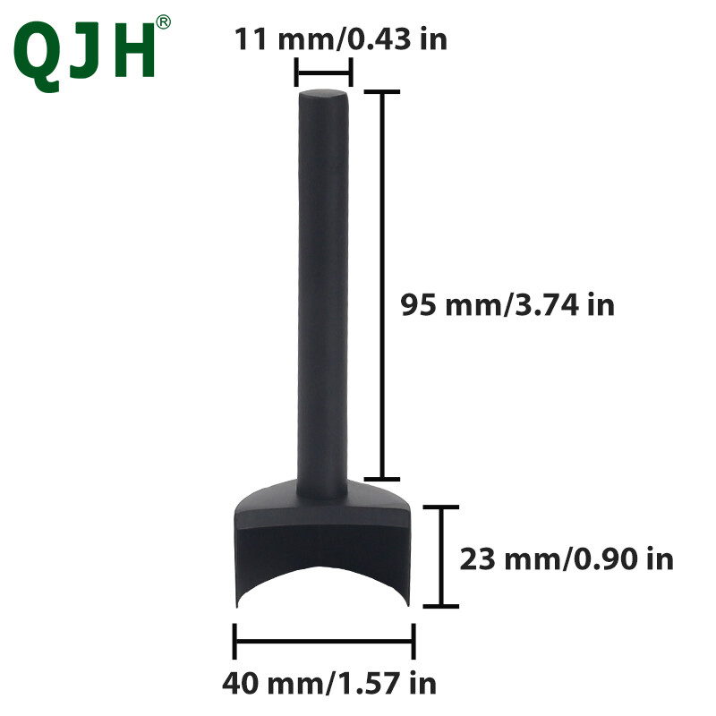 QJH Piele V Punch Poanson în formă de V Instrument de poanson artizanal din piele, Curea de tăiat coada Piele Cutter Instrumente de tăiat Poanson Procesor de perforare