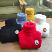 Őszi Tél Fiúk Lányok Pulóverek Gyerekek garbós Meleg Mink Kasmír Pulóverek Fiúk Pulóverek Kisfiú Ruhák Gyerek Felsők