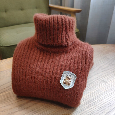 Őszi Tél Fiúk Lányok Pulóverek Gyerekek garbós Meleg Mink Kasmír Pulóverek Fiúk Pulóverek Kisfiú Ruhák Gyerek Felsők