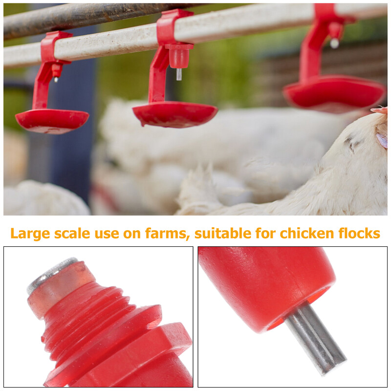 20 buc Fântână de băut Adăpator de păsări de curte Hrănitor de pui Adăpător automat de bol de prepeliță