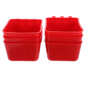 6 db Bird Coop vályús etetőpoharak csirke kellékek madarak vizes tál függő papagáj ketrec etető ivó