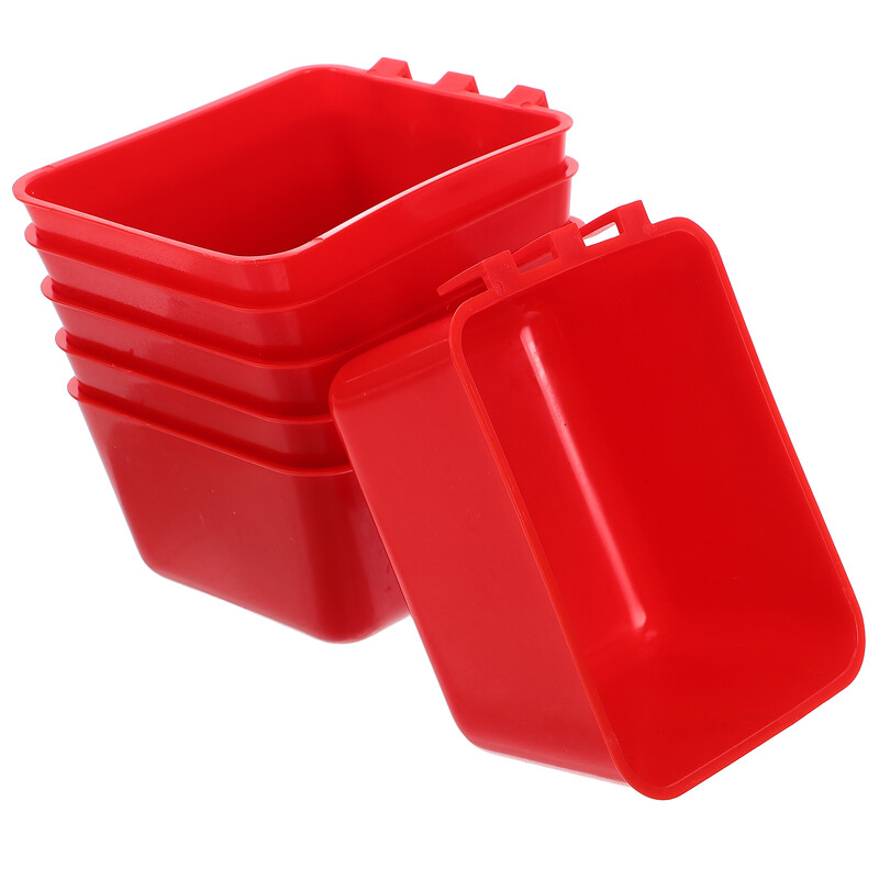 6 db Bird Coop vályús etetőpoharak csirke kellékek madarak vizes tál függő papagáj ketrec etető ivó