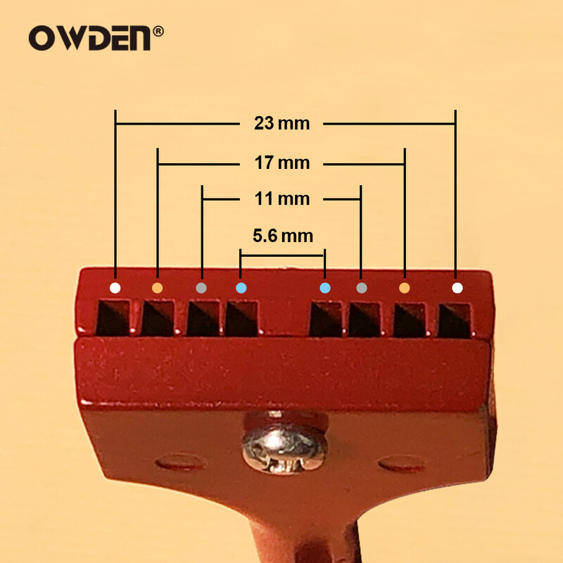OWDEN kožna podesiva bušilica s razmakom 4-25 mm ručno izrađeni DIY alat za razmak rupa, alat za ugradnju magnetskog gumba