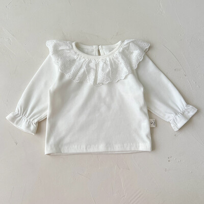 Babapulóver Divatszirmok gallér Kötött kardigán kabát Baba pulóver kabát lányok kardigán lányok őszi téli pulóverek