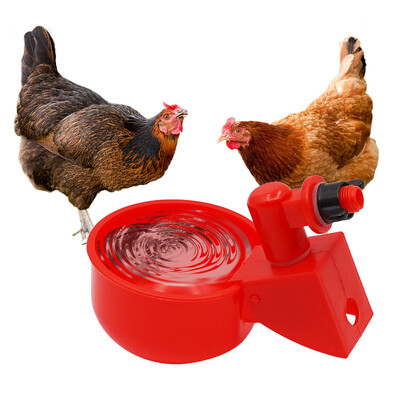 2 τμχ Automatic Chicken Water Cup Waterer Bowl Kit Farm Coop Poultry Waterer Πόσιμος τροφοδότης για νεοσσούς Duck Goose Quail