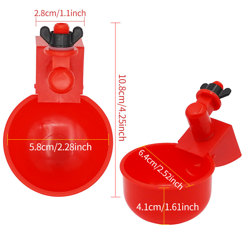 2db automata csirke vizes csésze itatótál készlet Farm Coop baromfiitató ivóvíz etető csibéknek kacsa liba fürj