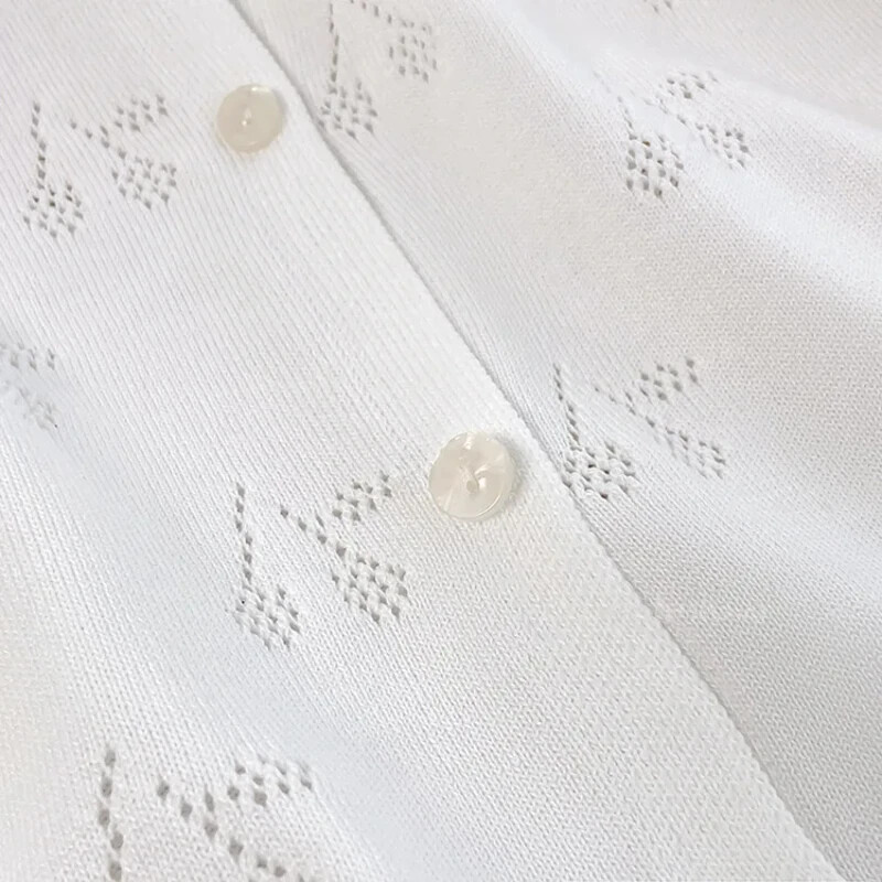 Bebeluși Fetițe Cardigan Copii Pulovere scobite Jachetă tricotată pentru copii mici Toamna 2024 1 - 8 ani Îmbrăcăminte pentru copii în stil coreean