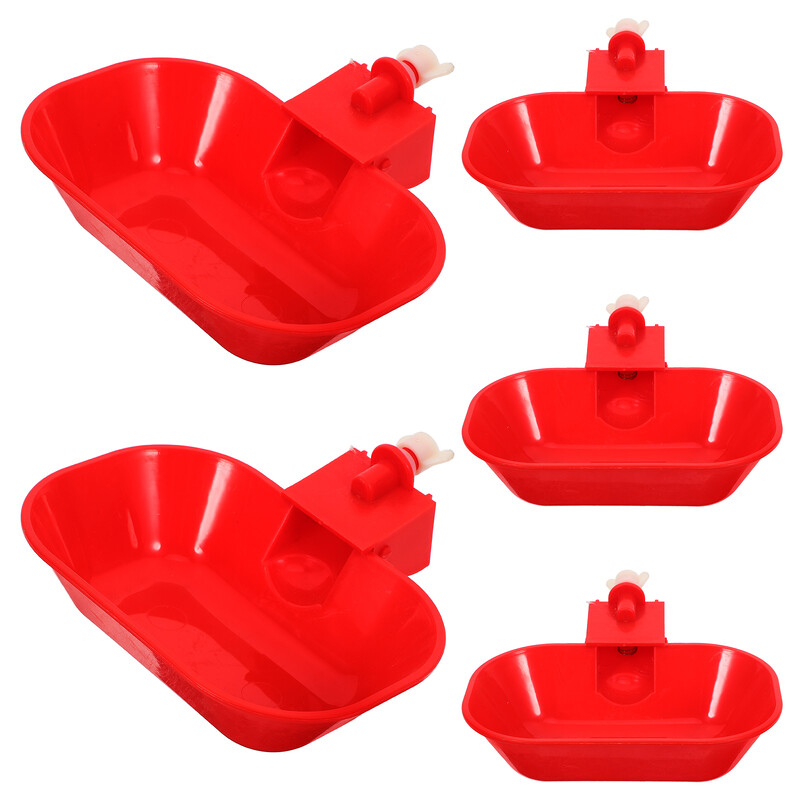 5 buc Fântână de băut automată Hrănitor pentru pui și Kit de adăpator Hrănitoare pentru pui Băuturi Sistem de udare Dozator Tevi Cupă PP