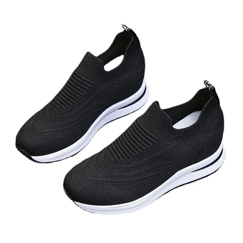 Új női platform cipők Tavaszi őszi divat Női Vulcanize Cipők Fűzős hálós, légáteresztő női alkalmi cipők Tenisz női