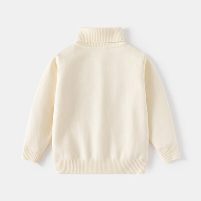 Pulover pentru sugari 2-8T Copil copil Bebeluş Băiat Fată Haine de iarnă Pulover tricotat Top guler înalt Tricoturi calde Pulover pentru copii
