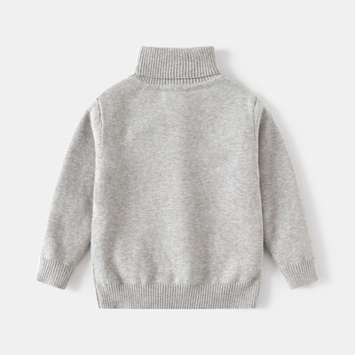 Pulover pentru sugari 2-8T Copil copil Bebeluş Băiat Fată Haine de iarnă Pulover tricotat Top guler înalt Tricoturi calde Pulover pentru copii