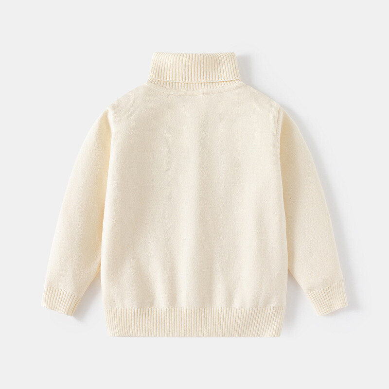 Pulover pentru sugari 2-8T Copil copil Bebeluş Băiat Fată Haine de iarnă Pulover tricotat Top guler înalt Tricoturi calde Pulover pentru copii