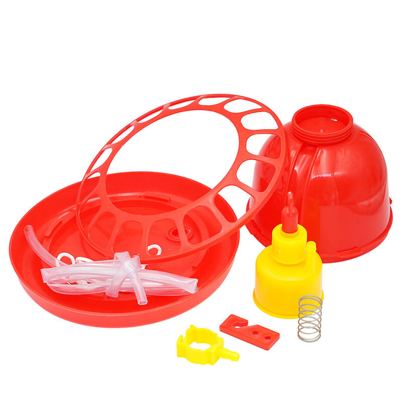 1 komplekts Plasson Bell Drinker automātiskais vistas broileru dzērājs Plastmasas dzirdinātājs ūdens caurule Farm vistas mazulis uz zemes padeves sistēma