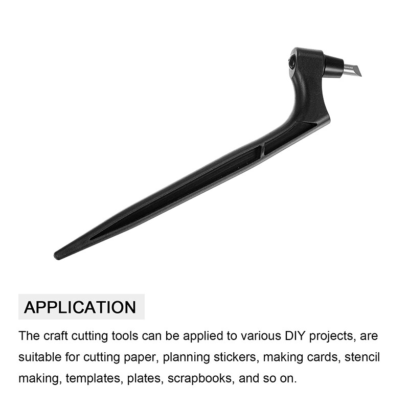 Barkácsolás kézműves vágóeszközök 360 fokban forgatható rozsdamentes acél penge papírvágó 3 cserepenge papír ablak faragó toll